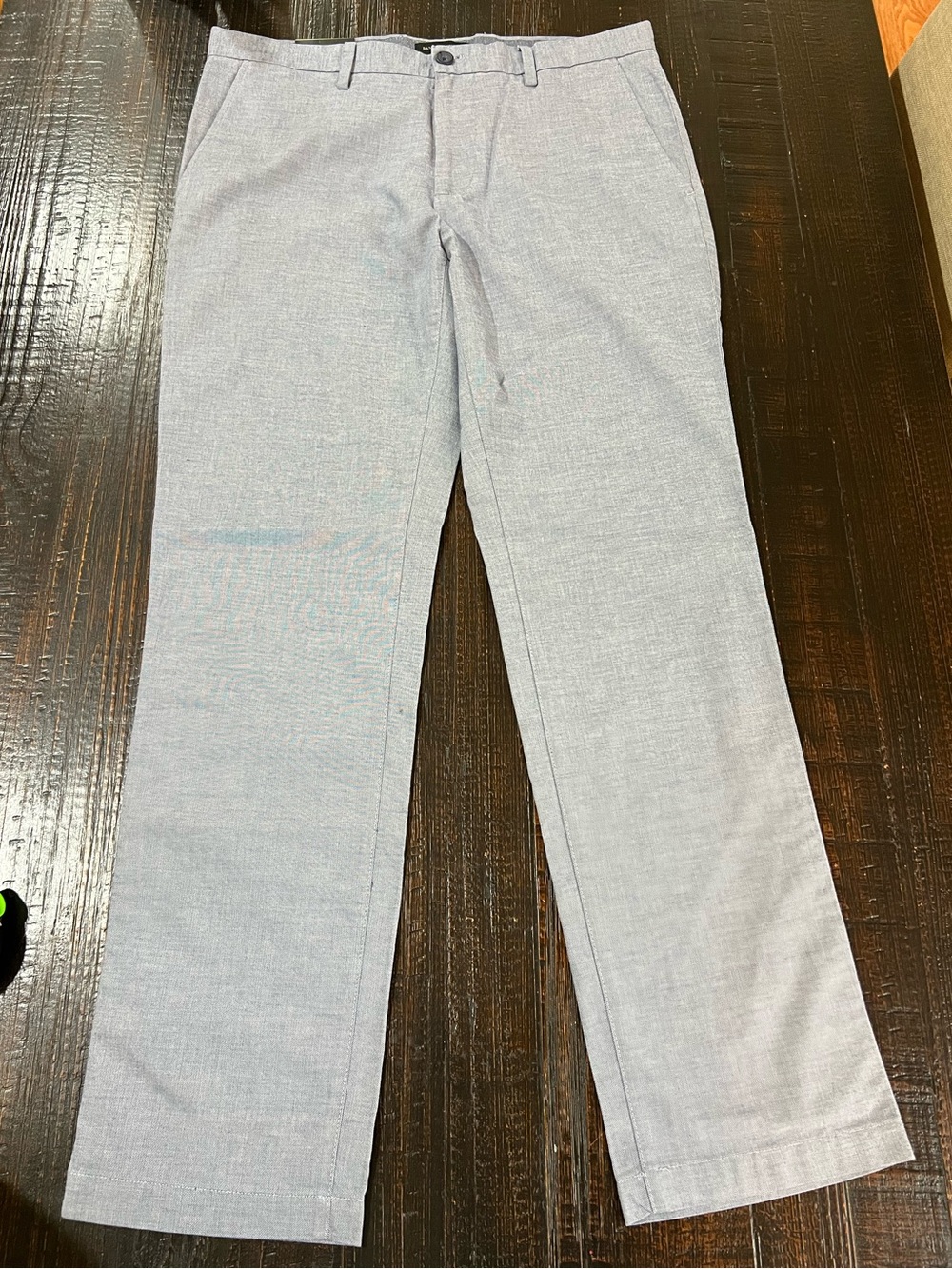 Banana Republic Aiden Fit Pants Mens 33x32 Blue NWT Cotton Chino Trousers